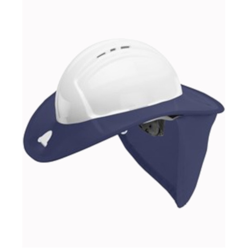 WORKWEAR, SAFETY & CORPORATE CLOTHING SPECIALISTS Snap Brim Neck Flap to suit STD Hard Hat