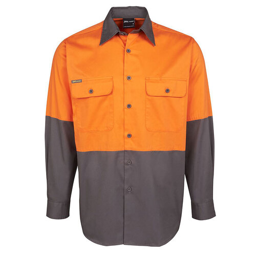 WORKWEAR, SAFETY & CORPORATE CLOTHING SPECIALISTS - JB's HI VIS L/S 150G SHIRT