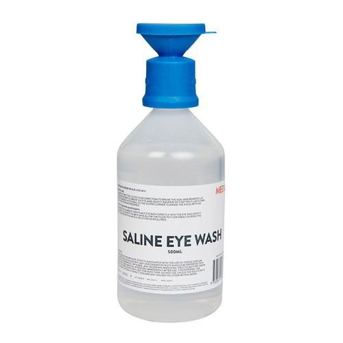 WORKWEAR, SAFETY & CORPORATE CLOTHING SPECIALISTS - MEDIQ EYEWASH SALINE SOLUTION 500mL