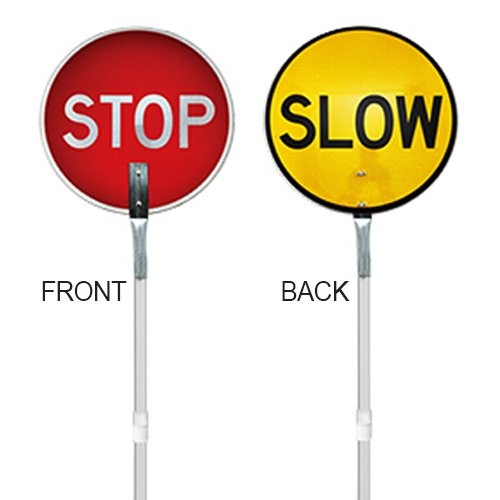 WORKWEAR, SAFETY & CORPORATE CLOTHING SPECIALISTS Stop/Slow Baton with Extendable Aluminium Handle