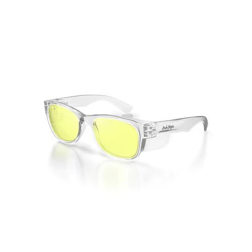 WORKWEAR, SAFETY & CORPORATE CLOTHING SPECIALISTS - Classics Clear Frame/Yellow UV400 Lens