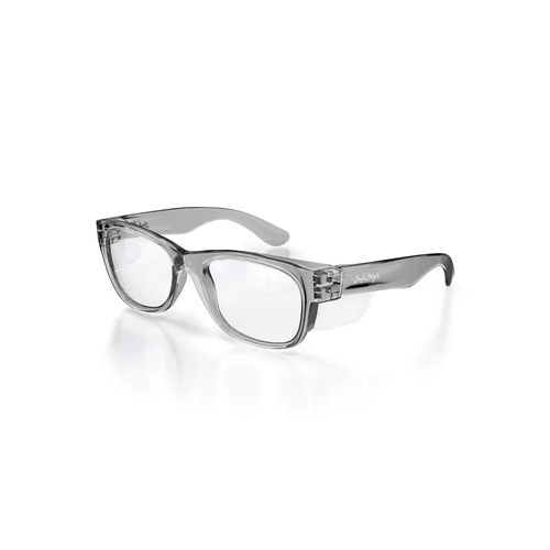 WORKWEAR, SAFETY & CORPORATE CLOTHING SPECIALISTS - Classics Graphite Frame/ Clear UV400 Lens - Clear - One Size