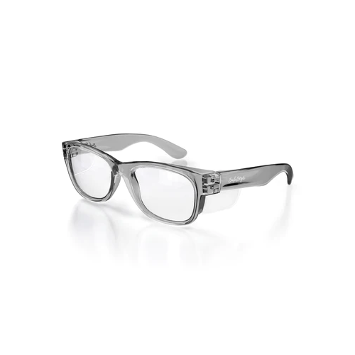 WORKWEAR, SAFETY & CORPORATE CLOTHING SPECIALISTS Classics Graphite Frame/ Clear UV400 Lens - Clear - One Size