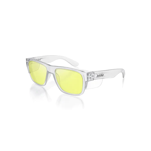 WORKWEAR, SAFETY & CORPORATE CLOTHING SPECIALISTS - Fusions Clear Frame/Yellow Lens