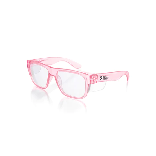 WORKWEAR, SAFETY & CORPORATE CLOTHING SPECIALISTS - Fusions Pink Frame/Clear UV400 Lens