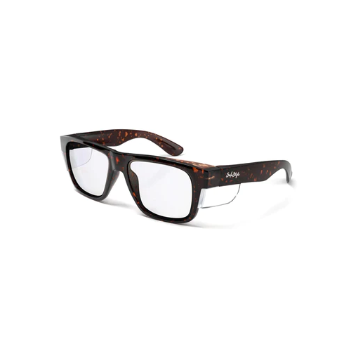 WORKWEAR, SAFETY & CORPORATE CLOTHING SPECIALISTS - Fusions Brown Tort Frame Clear Lens - Clear - One Size